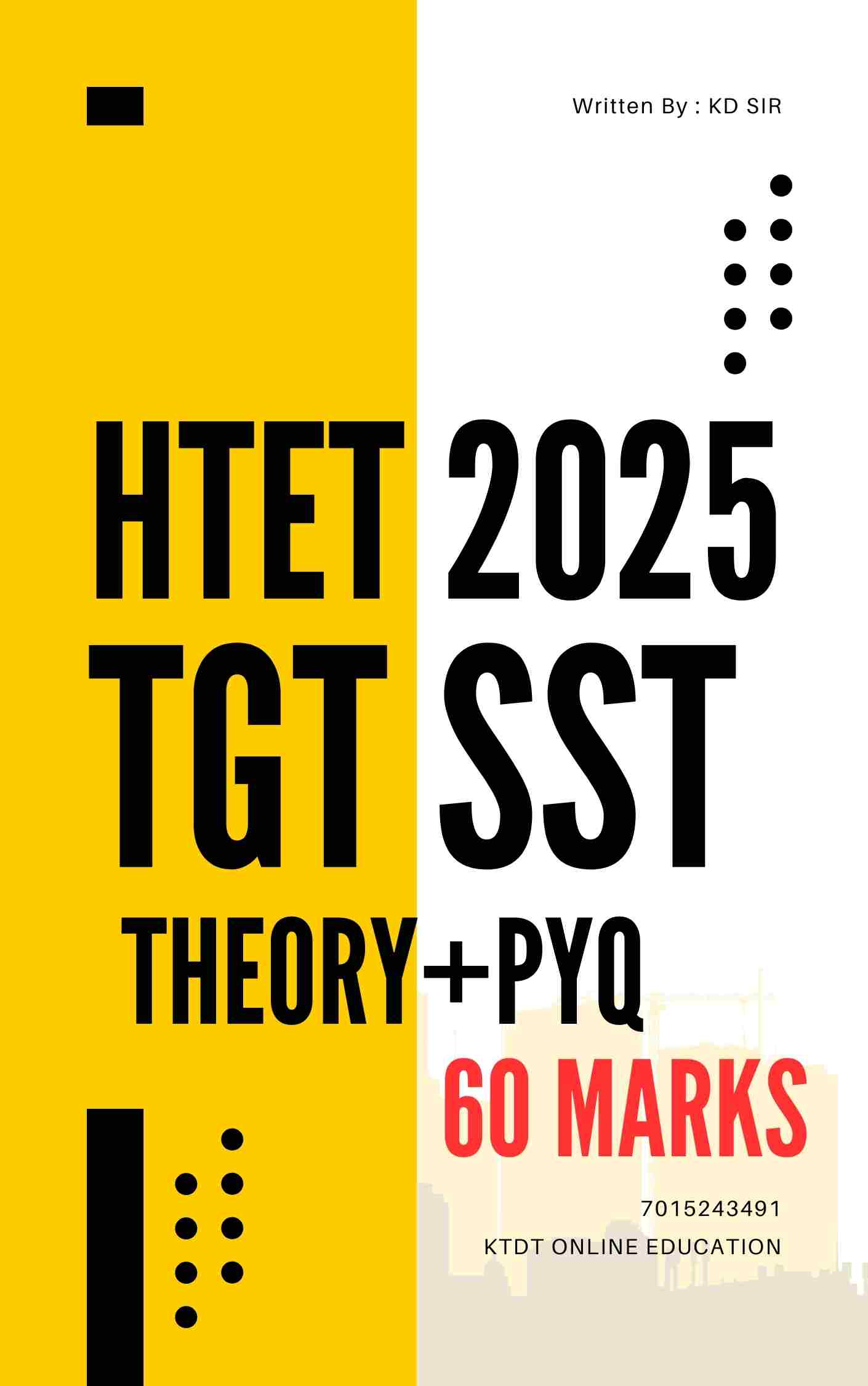 HTET EXAM TGT SST THEORY BOOK 60 marks